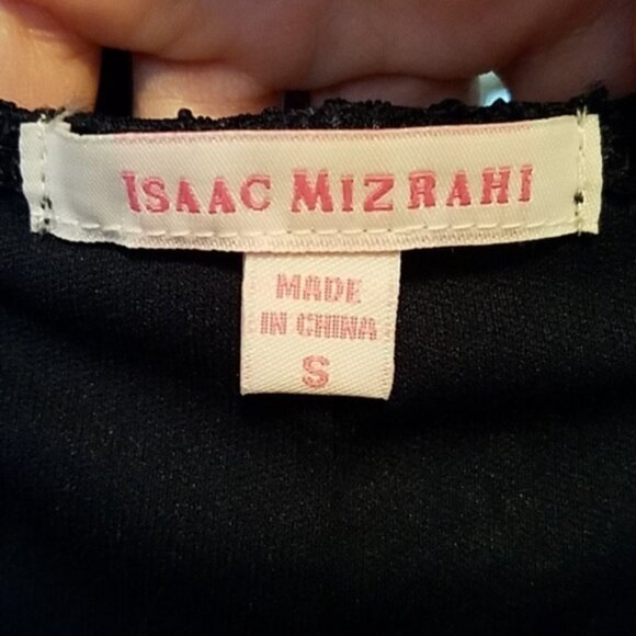 NWT Isaac Mizrahi Navy Eyelet Cap Sleeve Dress - Picture 5 of 6